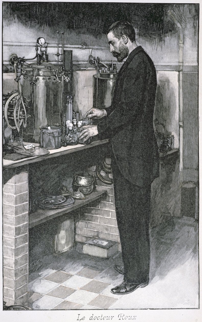 Dr. Pierre Emile Roux (1853-1933) z La Revue Illustre, 1. října 1894 od French School