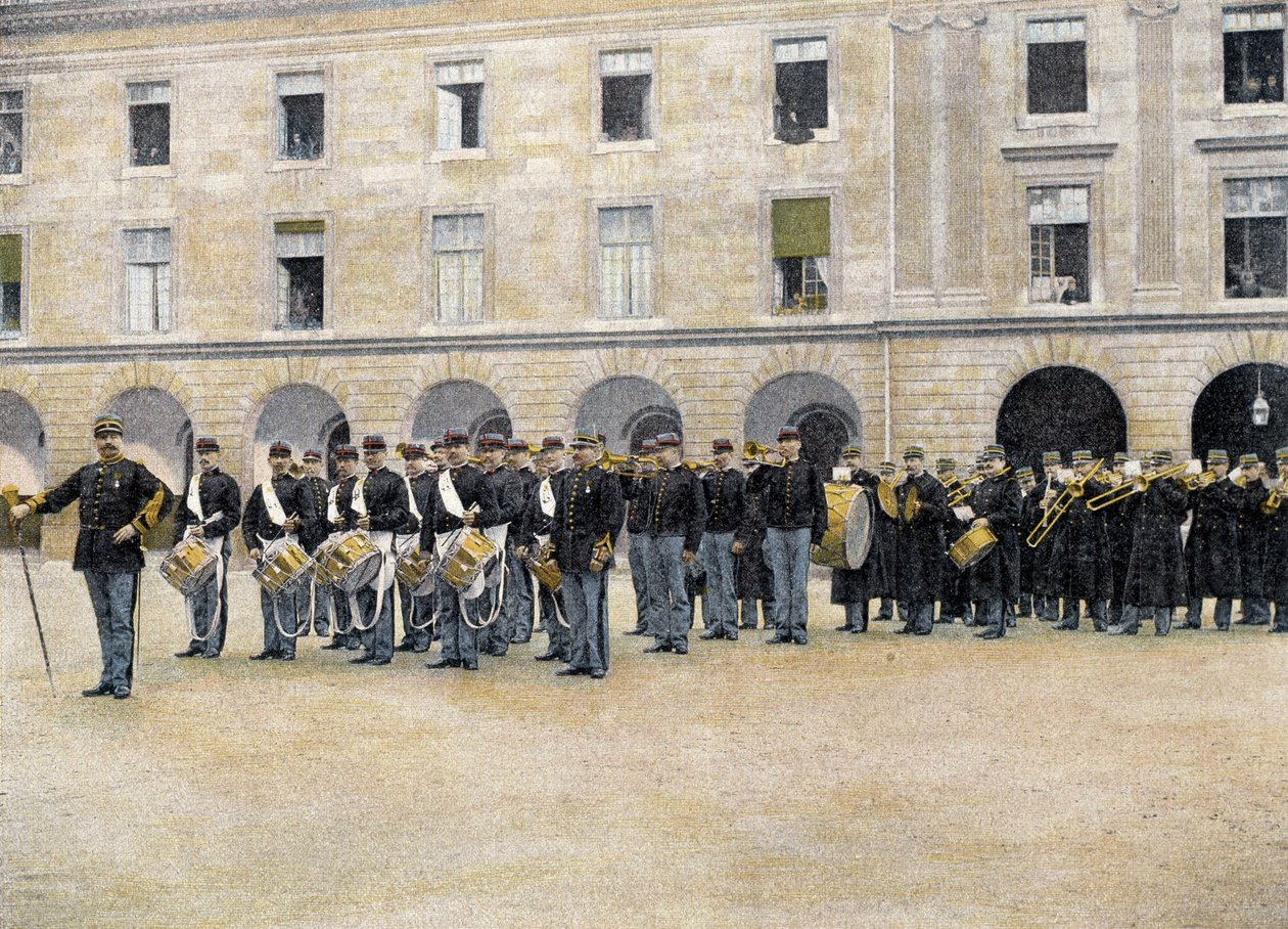 Bubny, polnice a hudba - v ""Album militaire"" - Legion of the Guard od French School