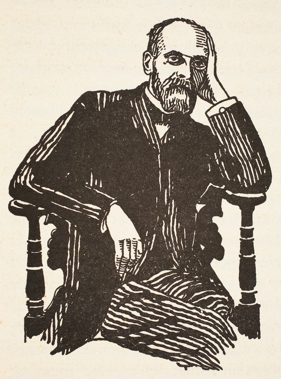 Durkheim, kopie Boris Mestchersky (zemř. 1957), ilustrace z knihy Histoire de la Nation Francaise, Sciences, Volumes I & II, autor Gabriel Hanotaux (1853-1944), 1924 od French School