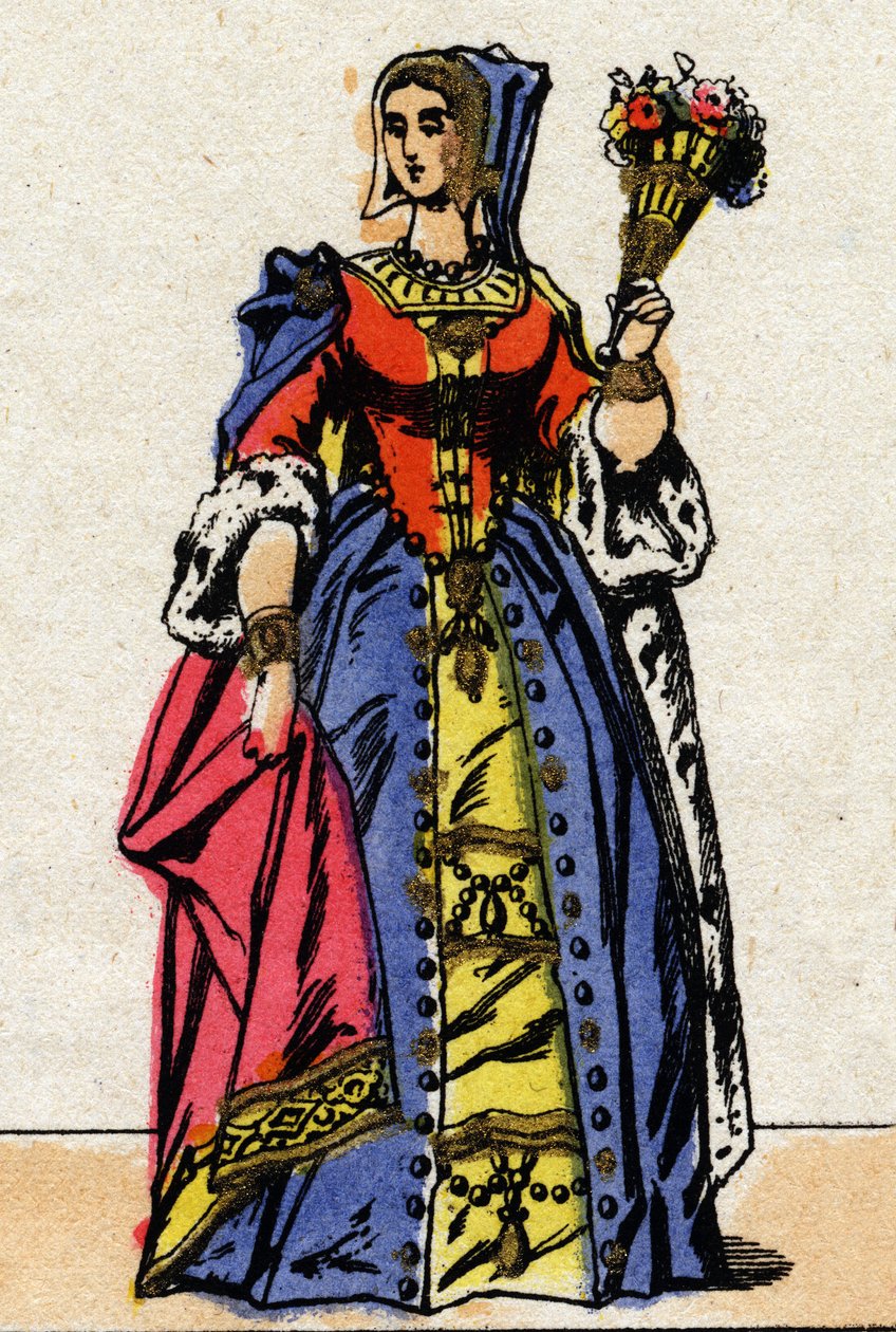 Dynastie z Valois: Portrét Marie z Anglie (Mary Tudor od French School