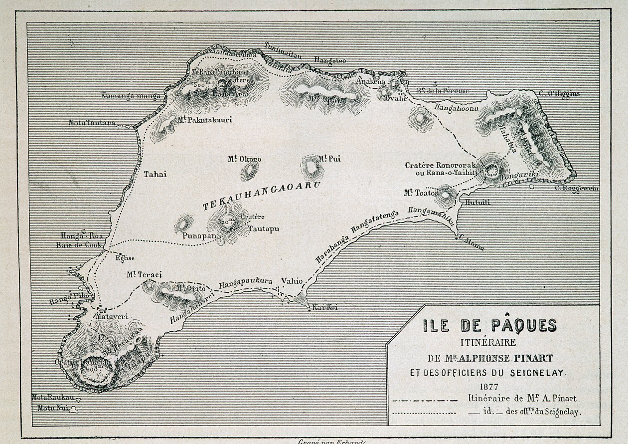 Velikonoční ostrov (Rapa Nui): itinerář od Mr. Pinart od French School
