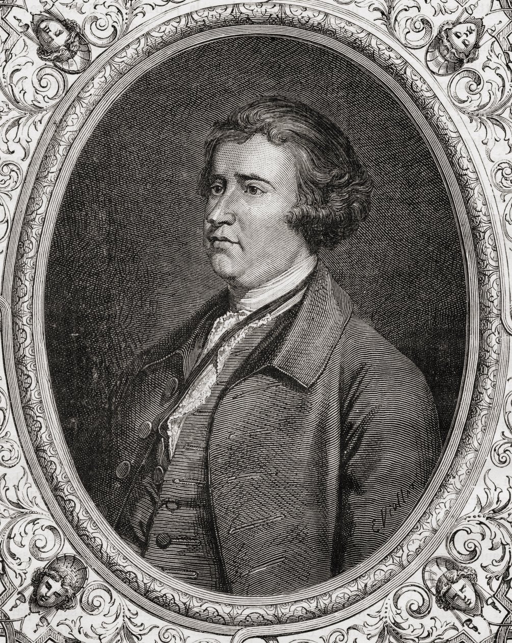 Edmund Burke, z knihy Louise Blanca (1811-82) "Histoire de la Revolution Francaise". od French School