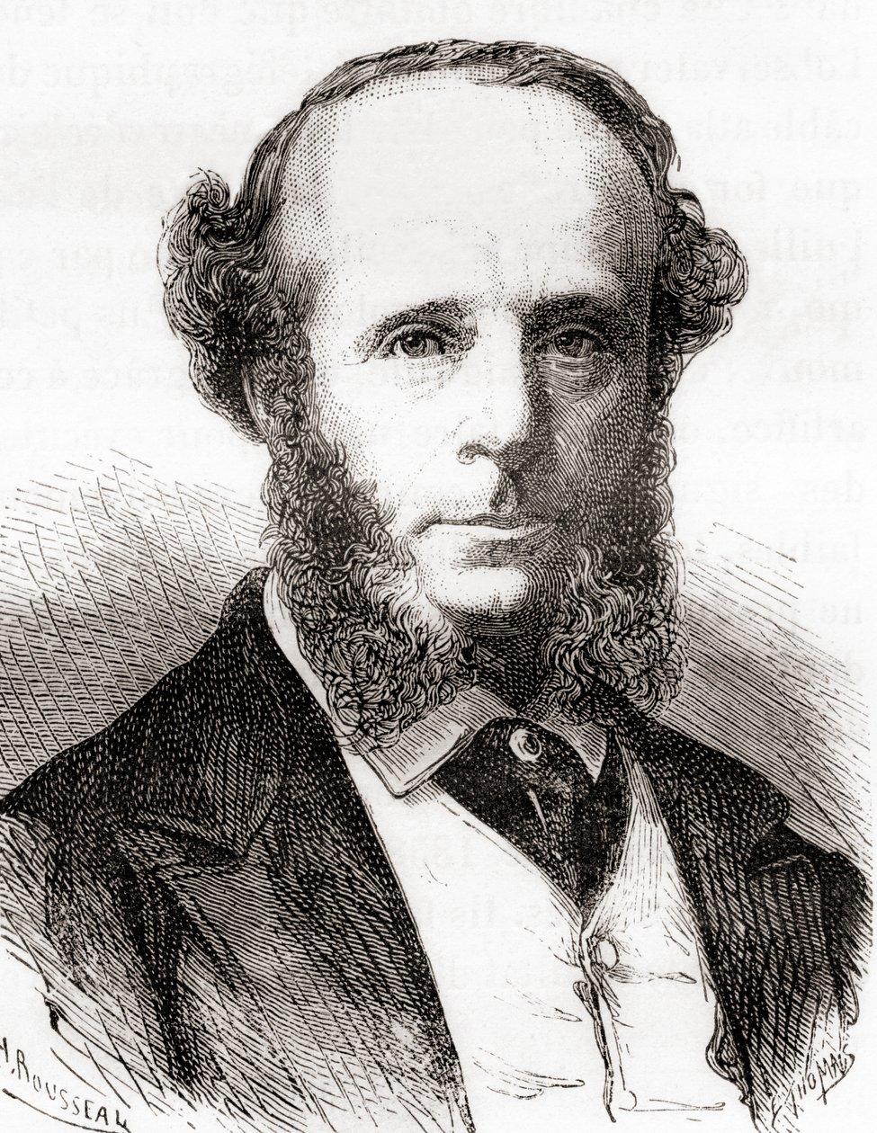 Edward Orange Wildman Whitehouse, z Les Merveilles de la Science, vydáno kolem roku 1870 (rytina) od French School