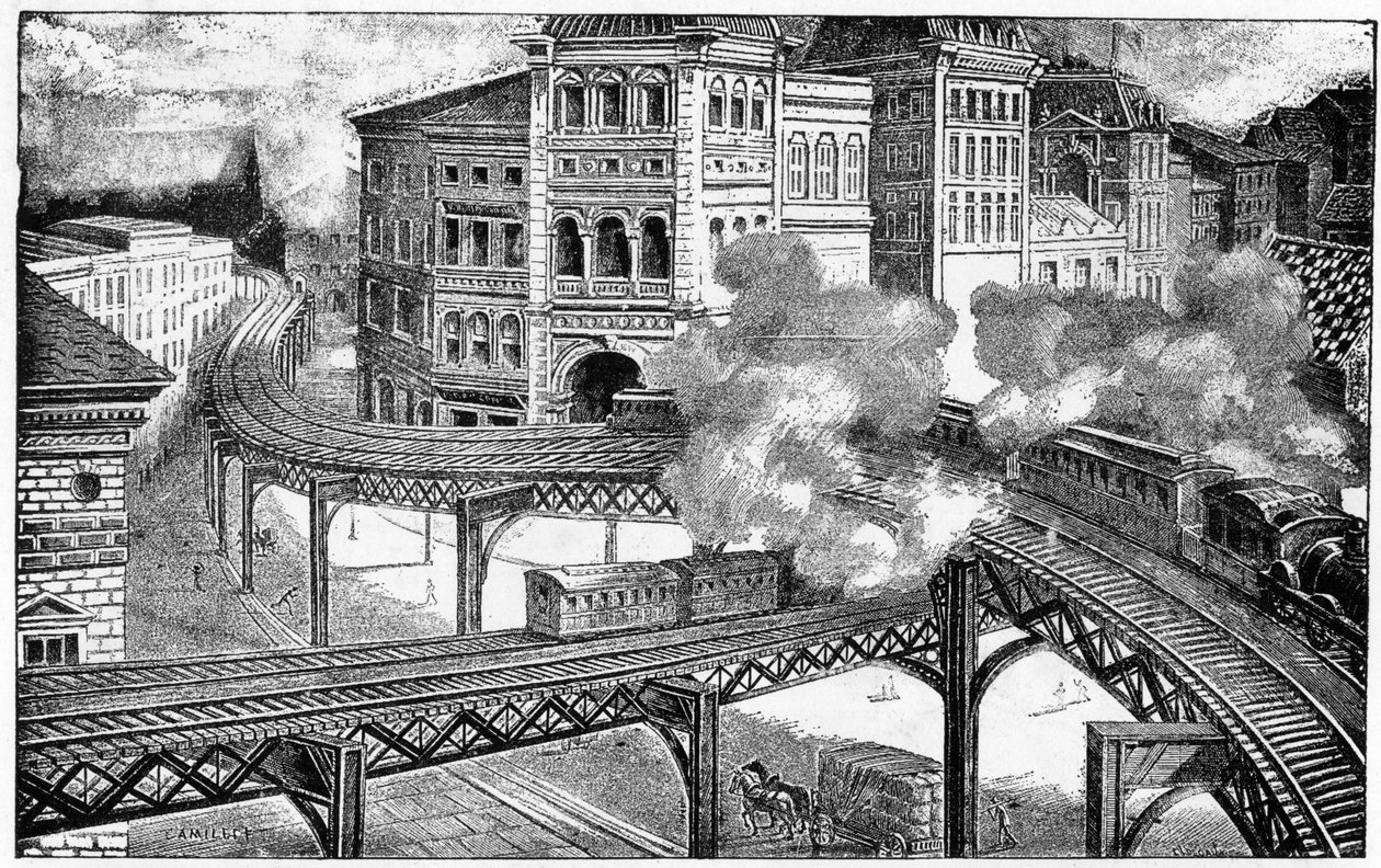 Newyorské nadzemní dráhy, 1893 od French School