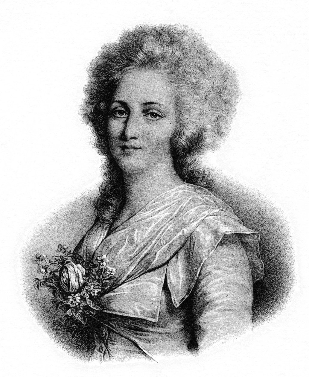 Alžběta Francouzská (litho) od French School