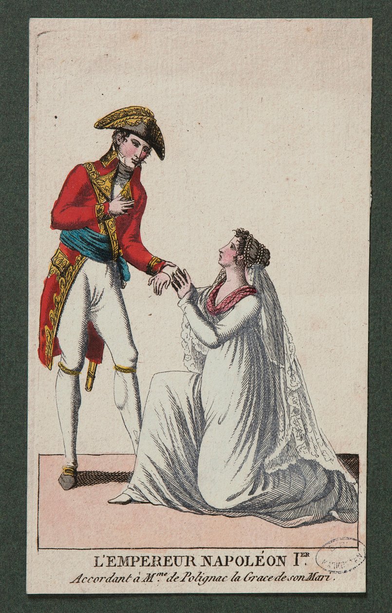 Císař Napoleon I. podle paní de Polignac z milosti jejího manžela od French School