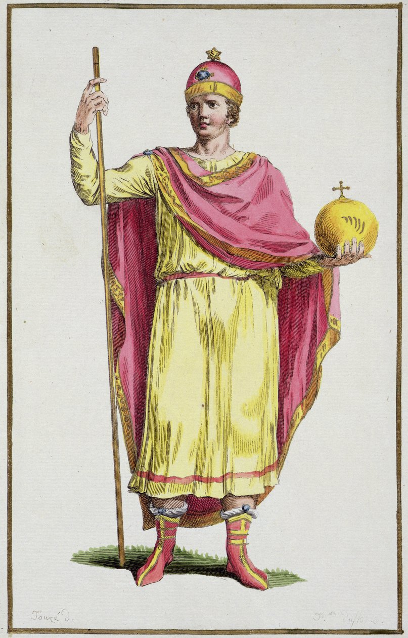 Císař Otto III (980-1002), ryl Pierre Duflos (1742-1816), 1780 (mědiryt) od French School