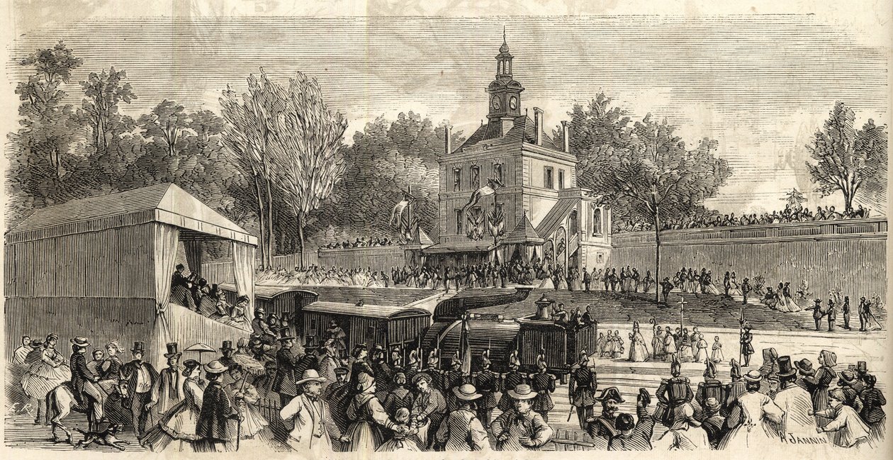 Linka Enghien-les-Bains do Montmorency – Slavnostní otevření železnice Enghien do Montmorency“, 30. června od French School