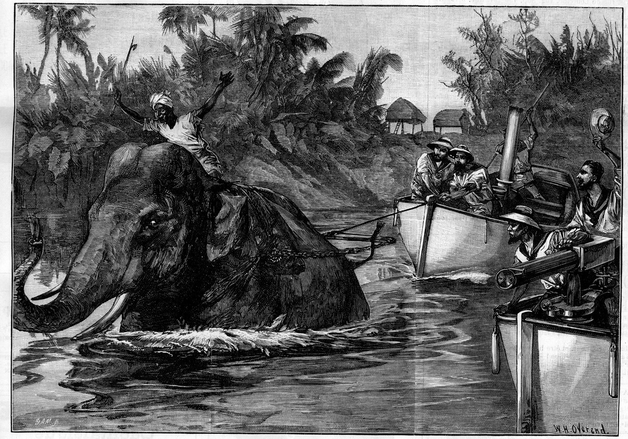 Rytina v „The Illustrous World“, 3. dubna 1886. od French School