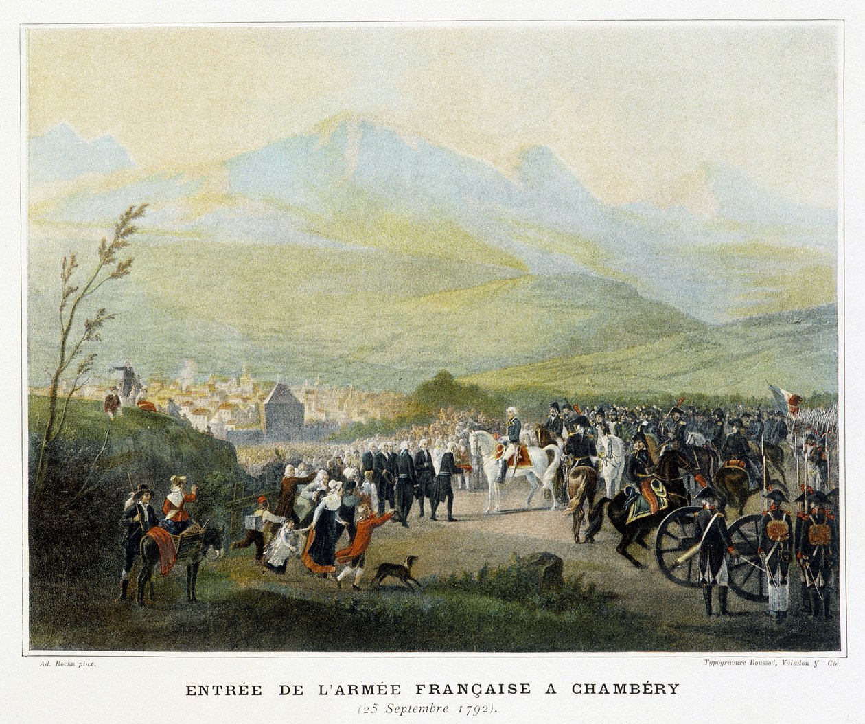 Vstup francouzské armády u Chambery, 25. září od French School