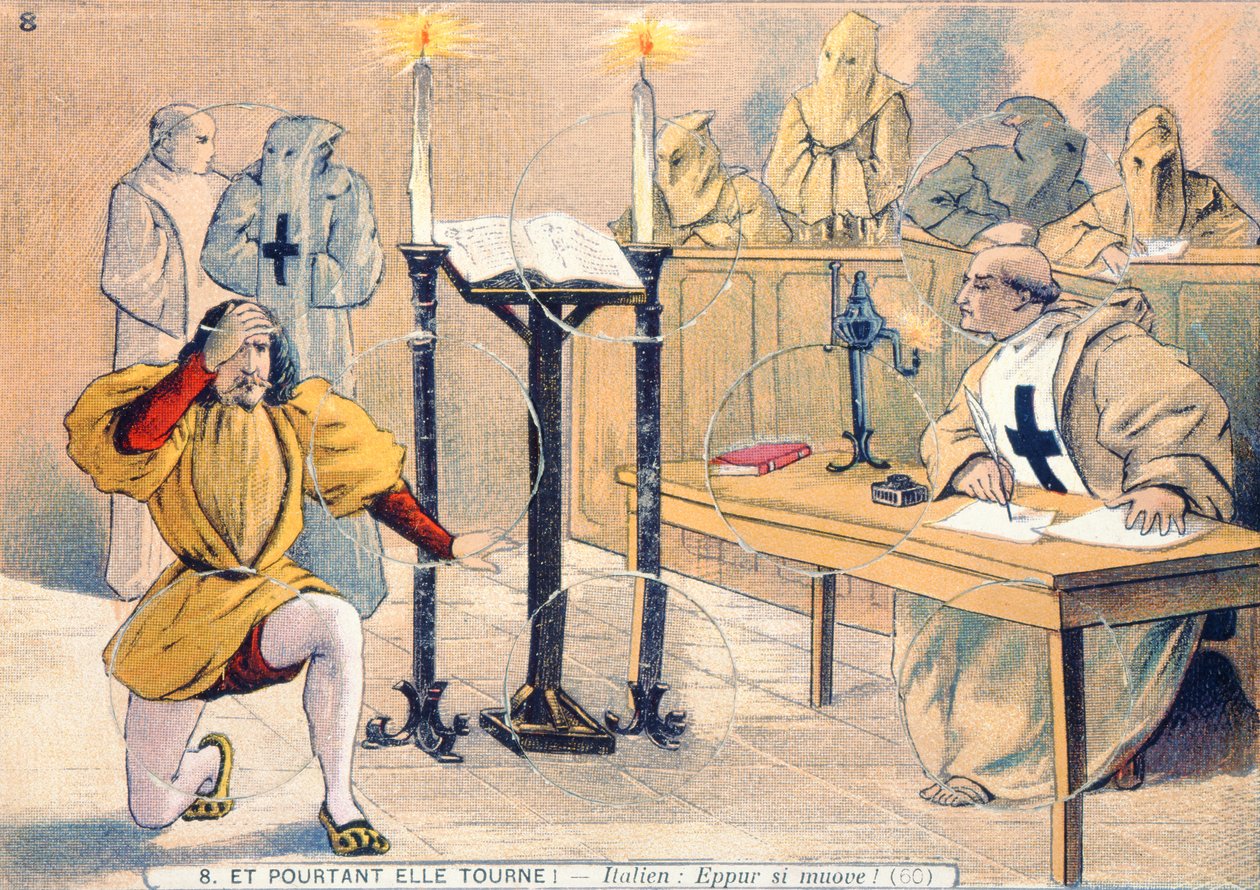 Eppur si muove,Proces s Galileem Galileim (1564-1642) v roce 1633 od French School