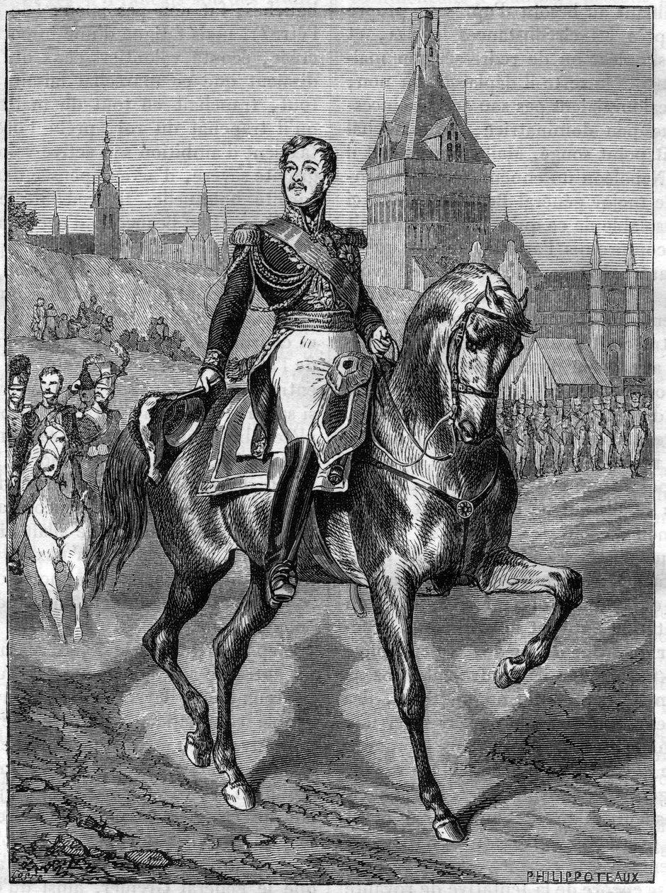 Jezdecký portrét generála Jeana Rappa (1771-1821) - Jean comte Rapp General francais (1772 -1821) - v „Dějinách impéria po historii konzulátu“ od Adolphe Thierse -1879 - soukromá sbírka od French School