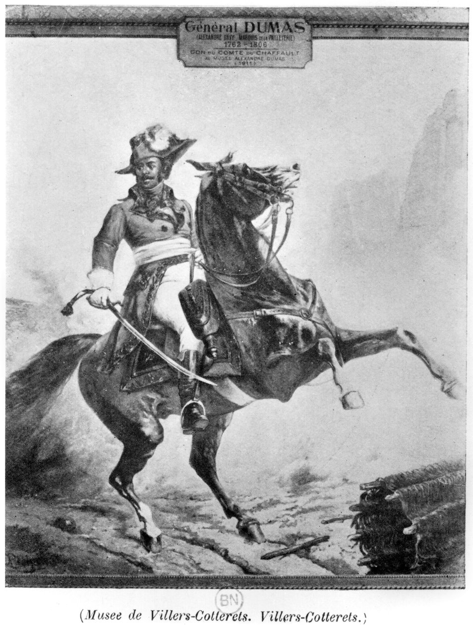 Jezdecký portrét Thomase Alexandra Dumase (1762-1806) od French School