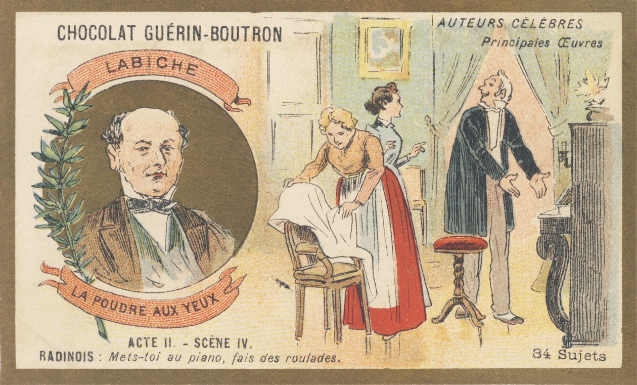Eugene Labiche (1815-1888), francouzský dramatik, autor „La poudre aux yeux“, komedie o dvou dějstvích (1861) od French School