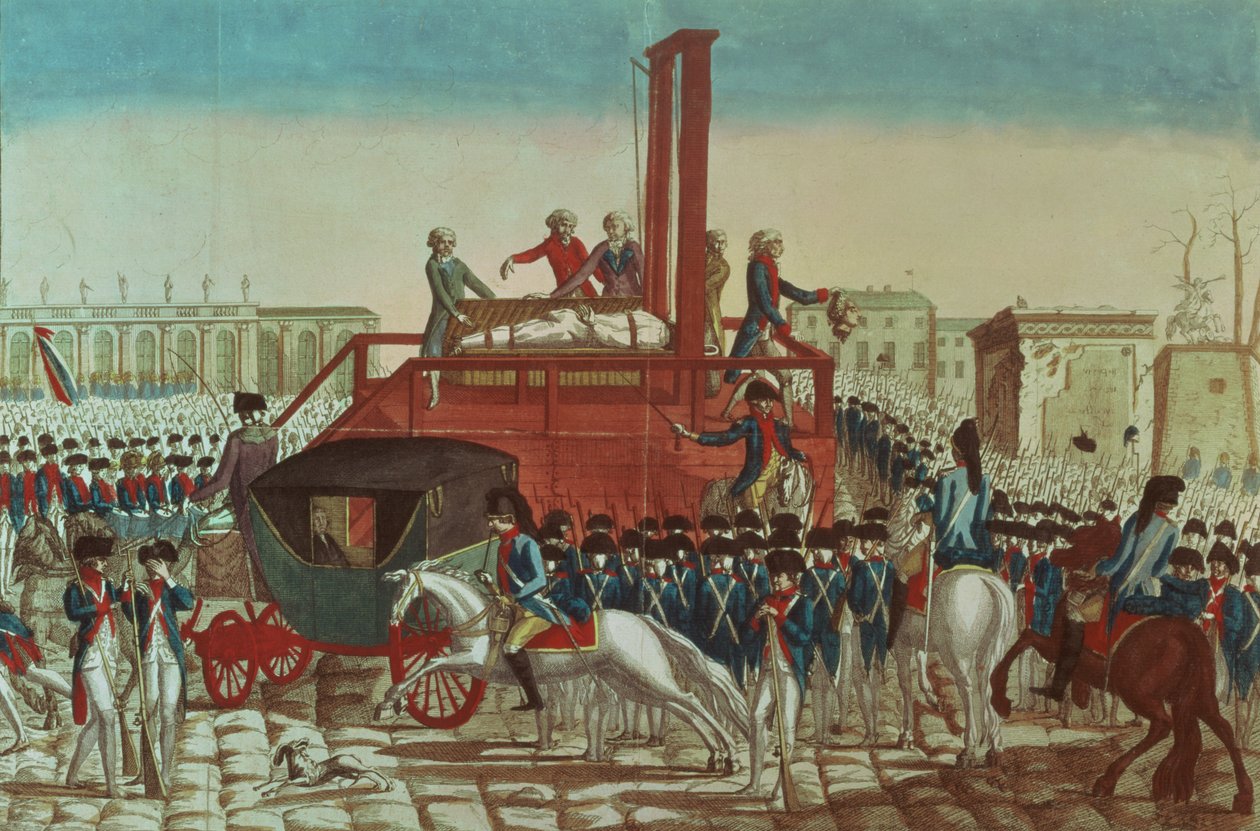 Poprava Ludvíka XVI. (1754-93) 21. ledna 1793 (viz také 154902) od French School