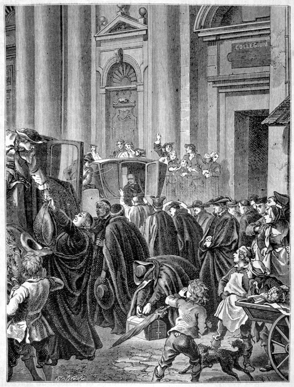 Vyhnání jezuitů (1764) - v „Histoire de France populaire““ od Henriho Martina od French School