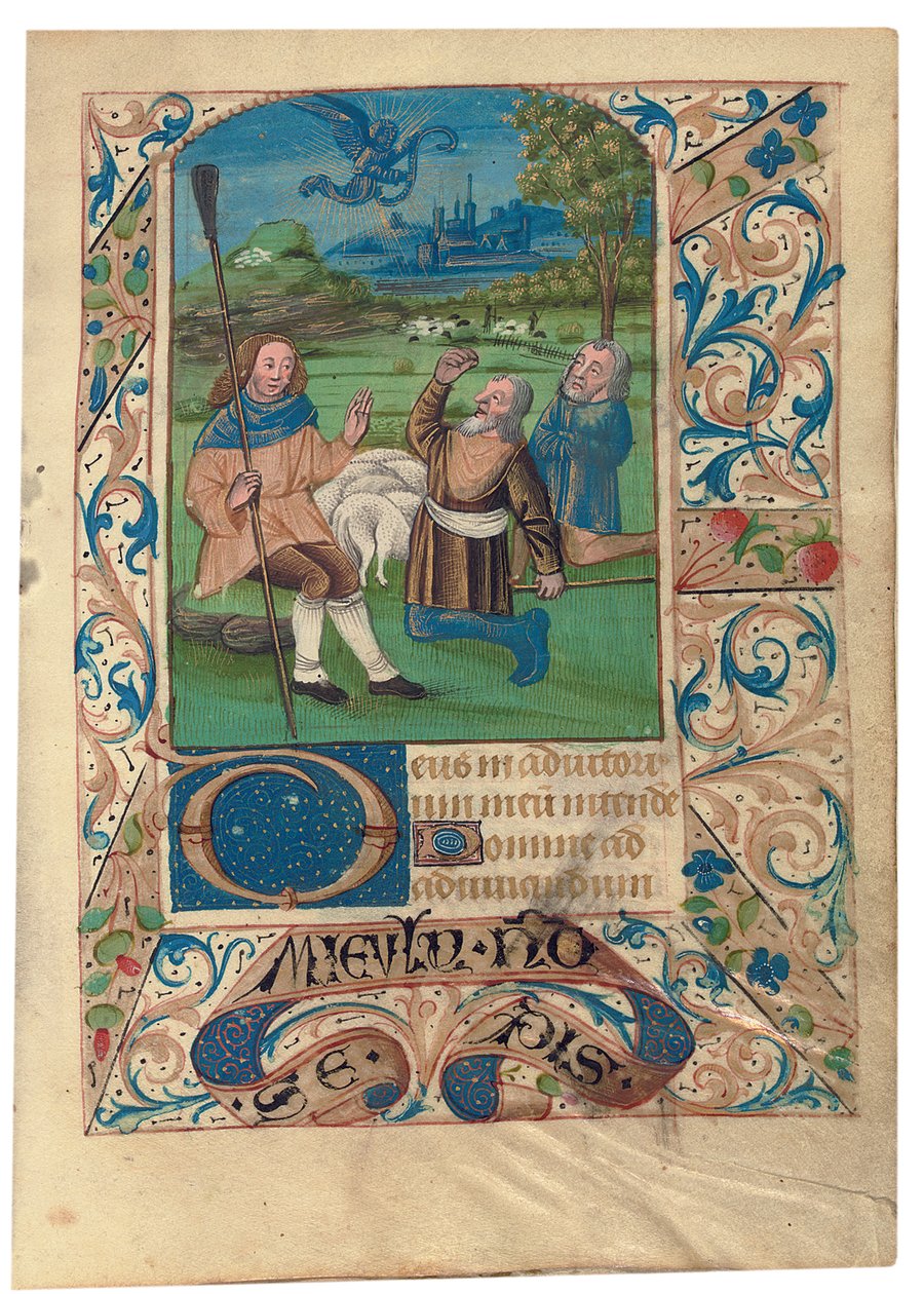 F. 37 Zvěstování pastýřům, kolem 1480 od French School