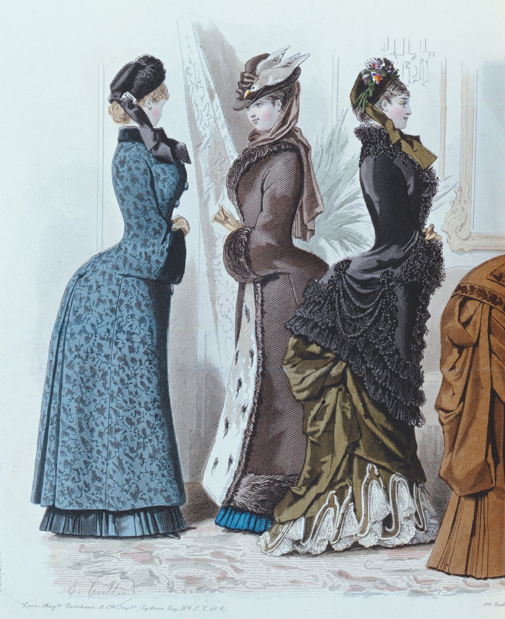 Módní talíř od Le Moniteur de la Mode, 1882 od French School