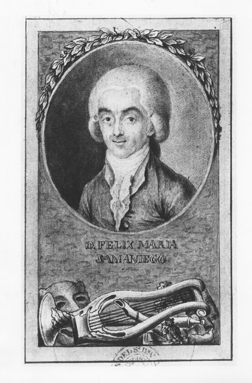 Felix Maria de Samaniego (litho) od French School