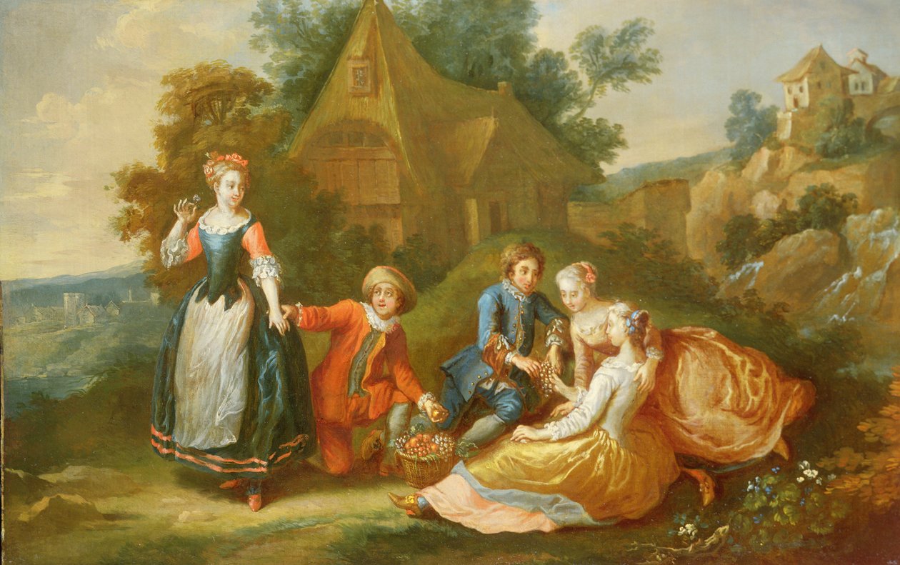 Hodování figurek (pár s 59188) od French School