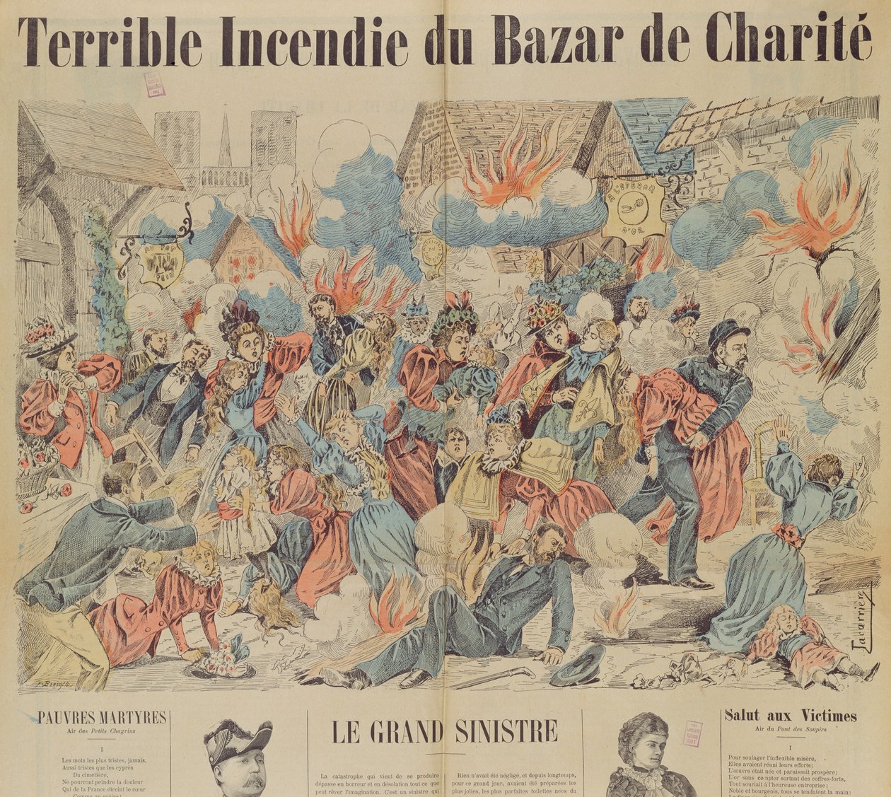 Požár na Bazar de la Charite, 4. května 1897 od French School
