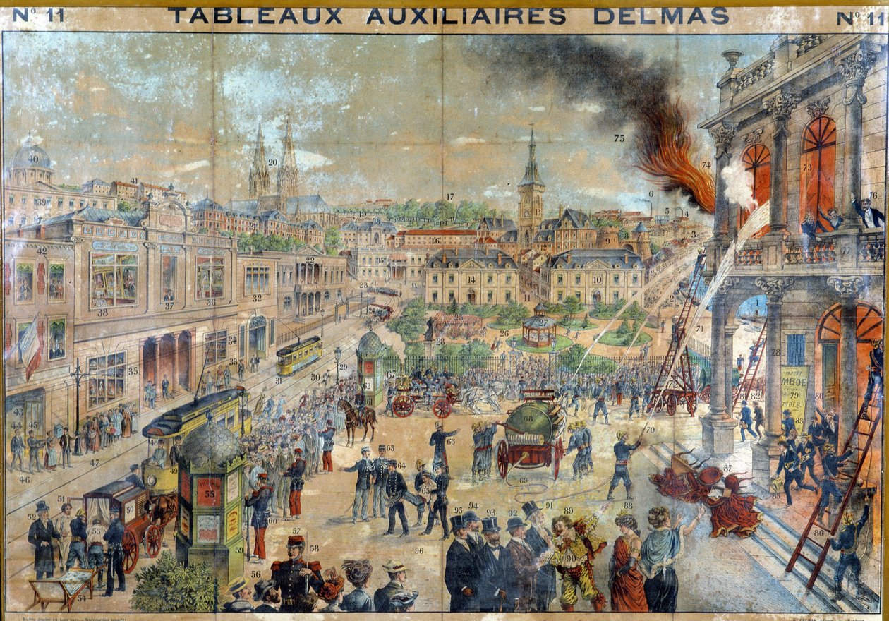 Požár ve městě. sd. 19. vydání Delmas. od French School