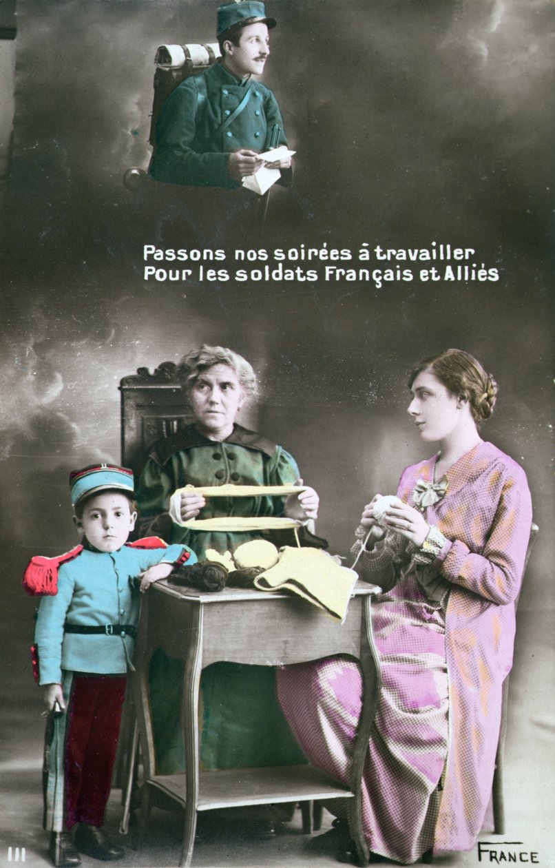 První světová válka vlastenecká pohlednice od French School