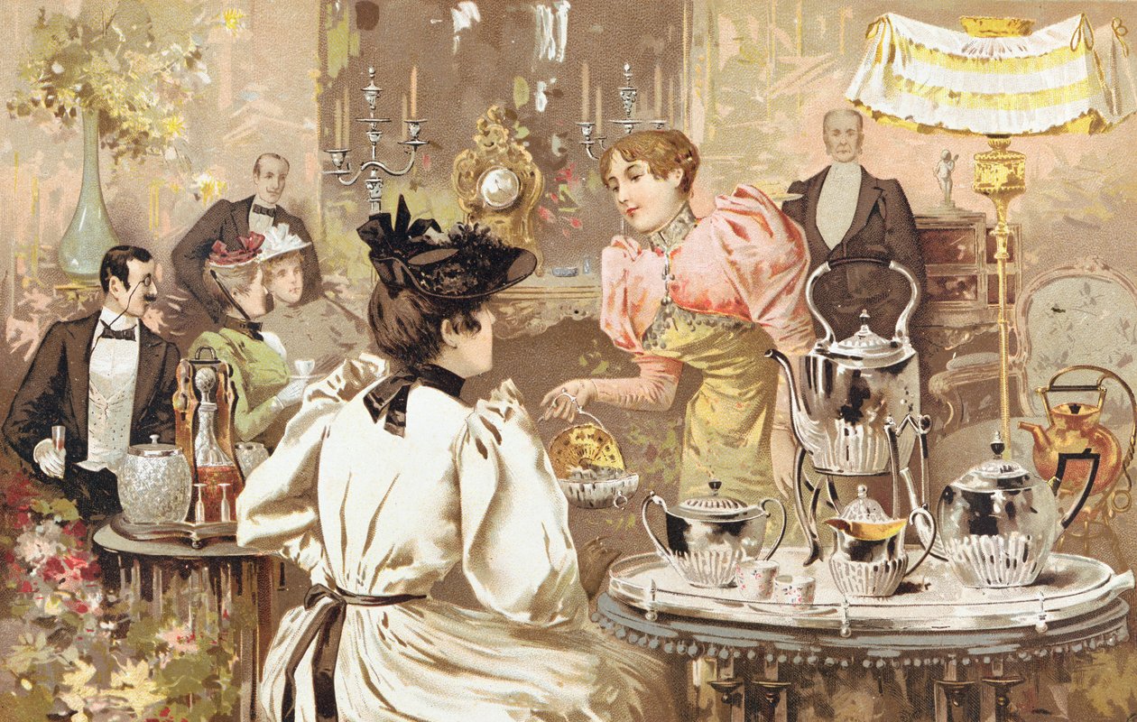 Five OClock Tea, reklama pro Kirby, Beard & Co., rue Auber, Paříž, 1893 od French School