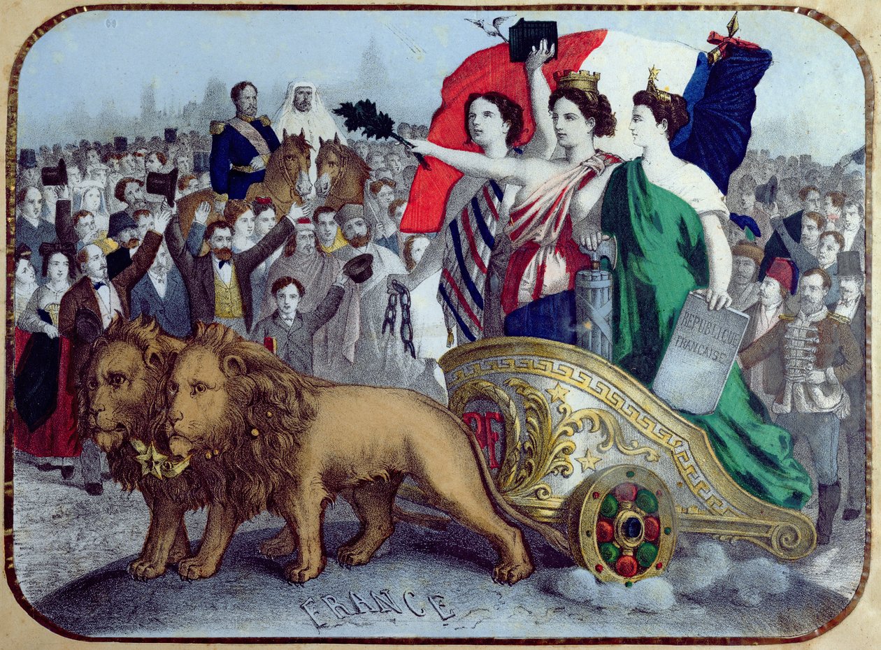 Francie vyhlašuje svobodu, 1848 od French School