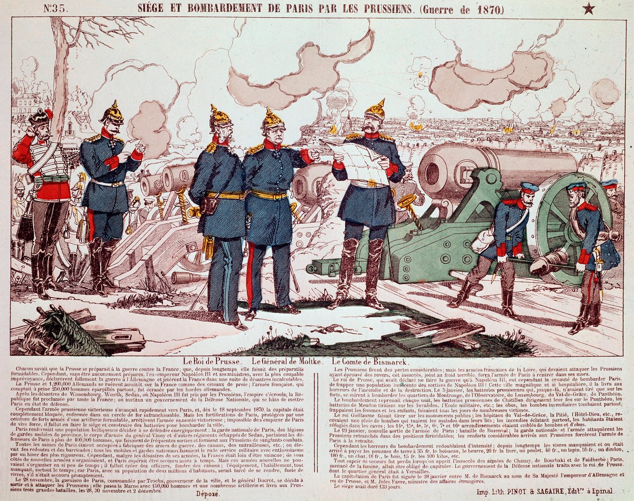 Franco-Prussian War: The Siege and the Bombardment of Paris od French School
