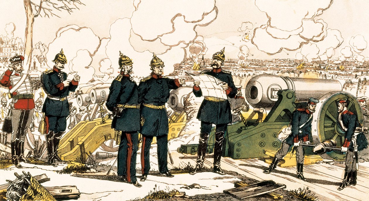 Francouzsko-pruská válka: Obležení a bombardování Paříže od French School