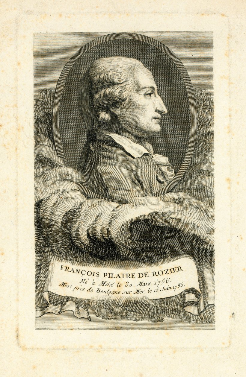 Francois Pilatre de Rozier, kolem roku 1785 od French School