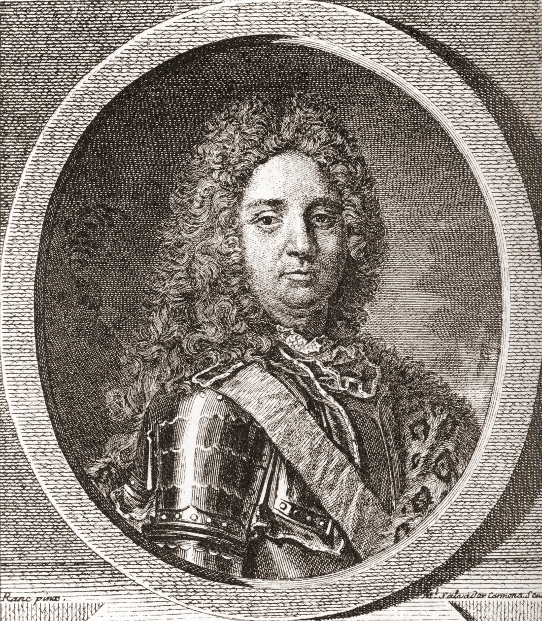François-Marie de Broglie, 1. vévoda z Broglie, 1671 1745. Francouzský vojevůdce. Z Les Heures Libres vydané v roce 1908. od French School