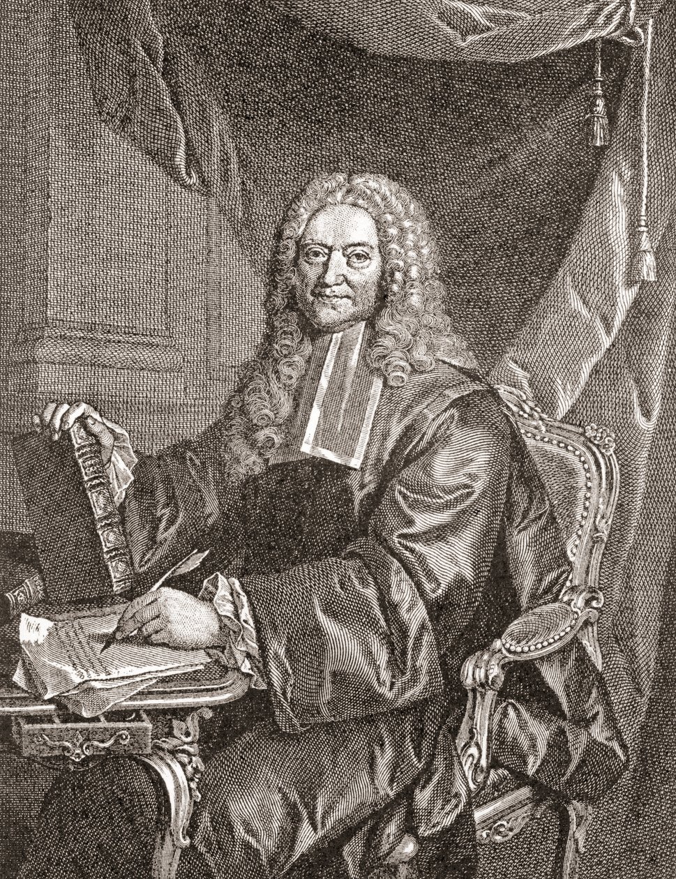 François Chicoyneau, 1672 - 1752. Francouzský lékař a hlavní lékař krále Ludvíka XV. Z knihy Les Heures Libres vydané v roce 1908. od French School