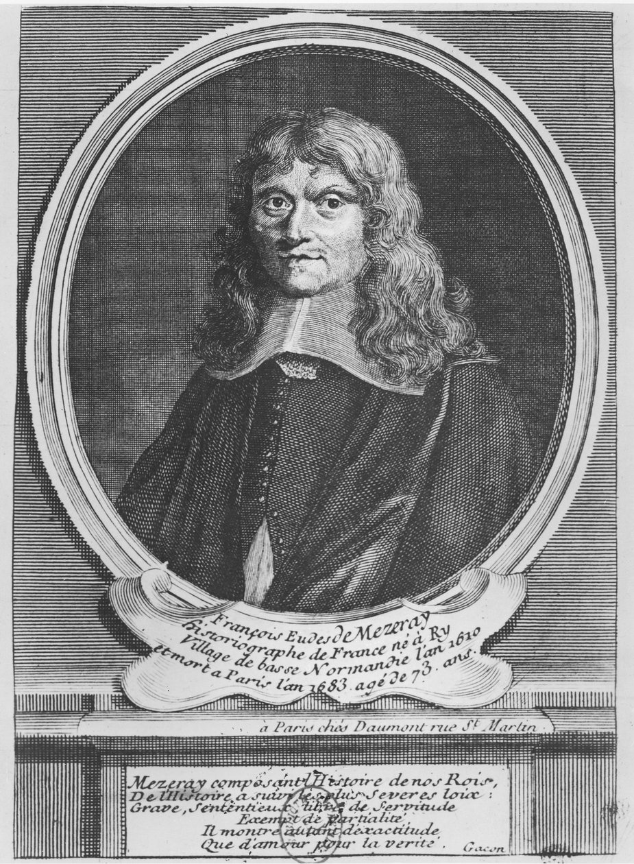 Francois Eudes de Mézeray (rytina) od French School