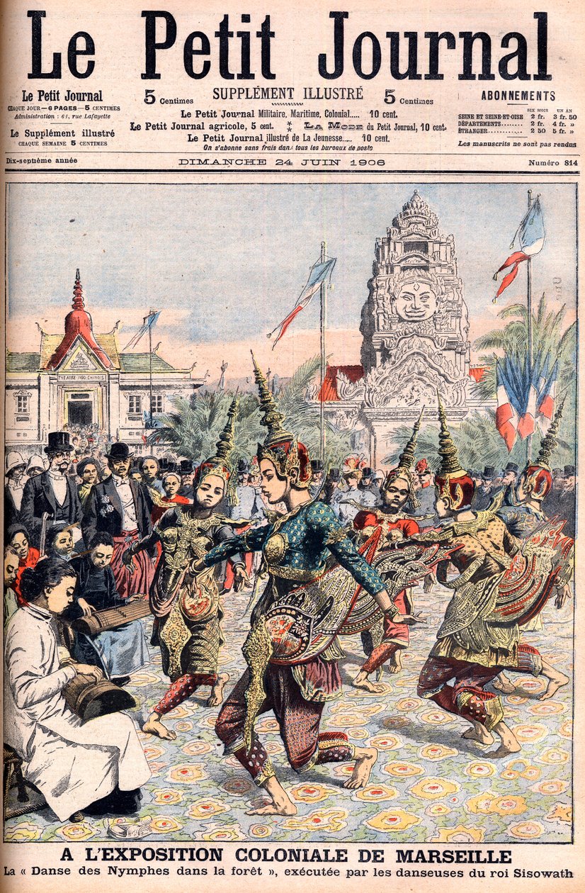 Francouzská koloniální výstava v Marseille - ilustrace pro Le Petite Journal, 24. června 1906 (rytina) od French School