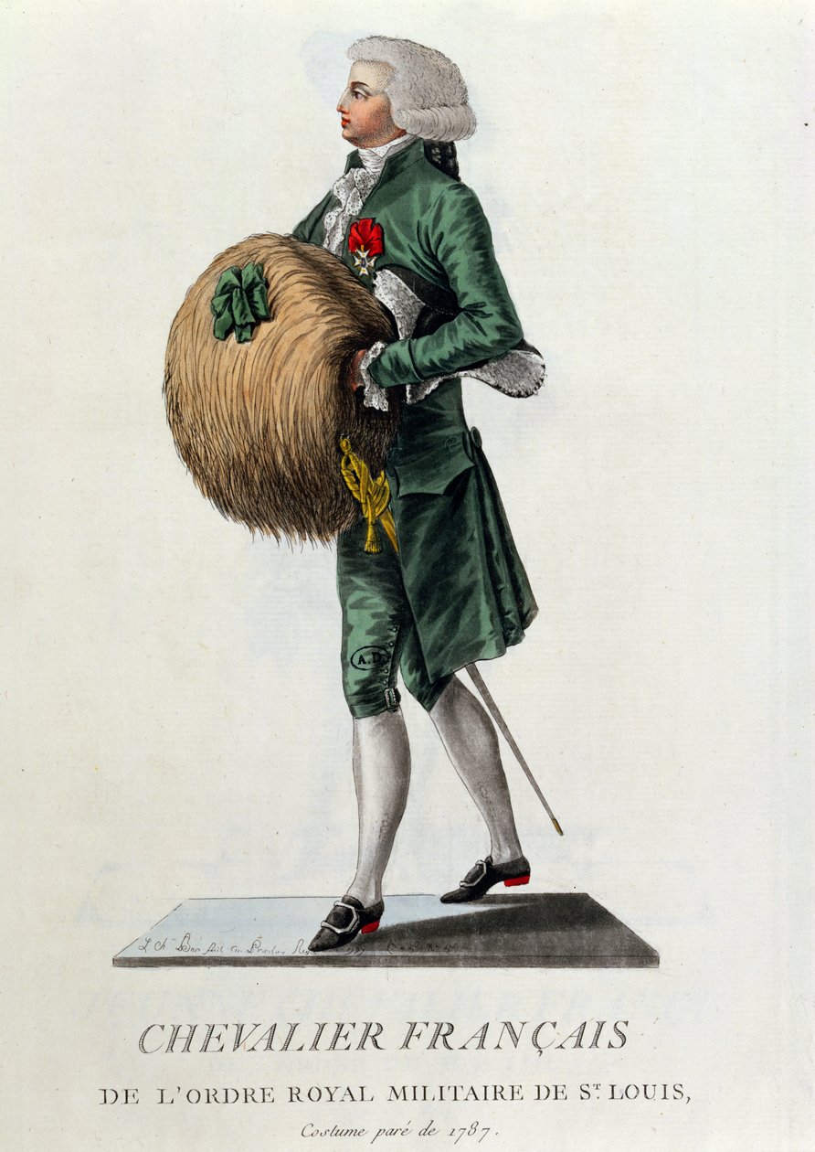 Francouzský rytíř Řádu svatého Ludvíka, 1787 od French School