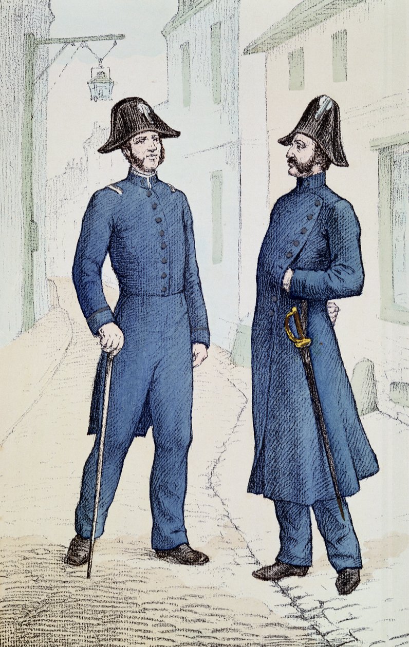 Francouzští policisté kolem roku 1829-30 od French School