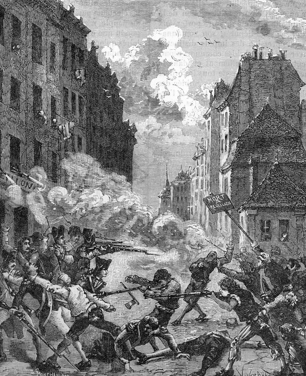 Francouzská revoluce - silvestrovské pouzdro (rytina) od French School