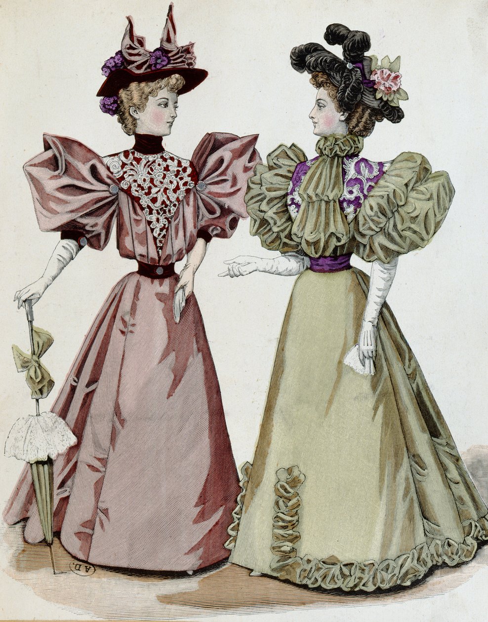 Francouzská móda, 1895 od French School