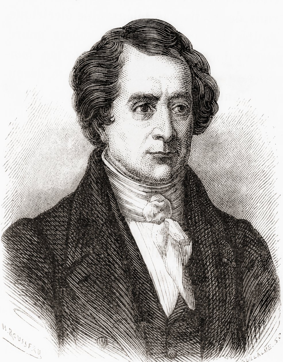Francouzský matematik Dominique Francois Jean Arago, aka Francois Arago, z Les Merveilles de la Science, pub.1870 od French School