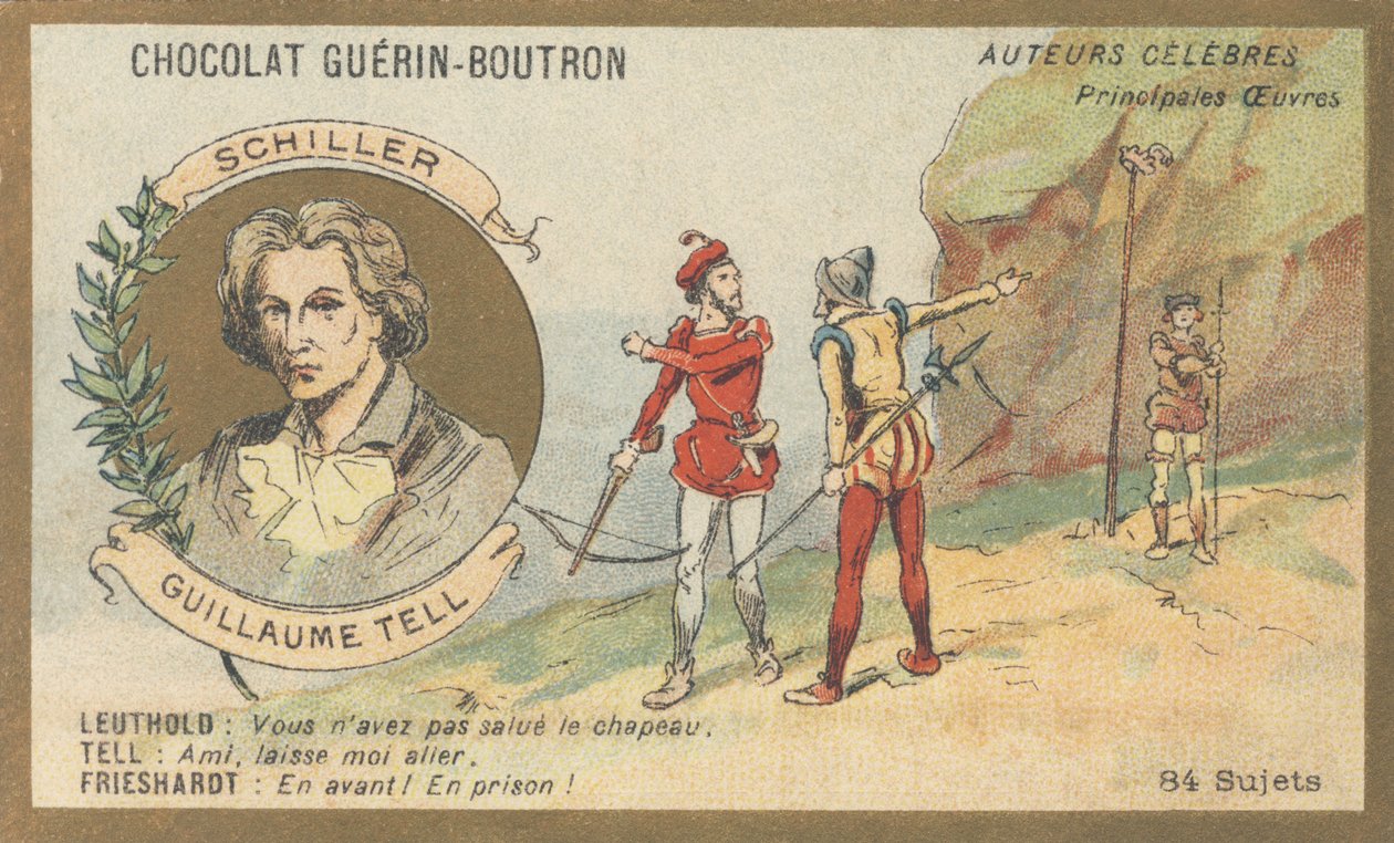 Friedrich von Schiller (1759-1805), německý básník, dramatik a spisovatel, autor „Guillaume Tell“, drama (1804) od French School