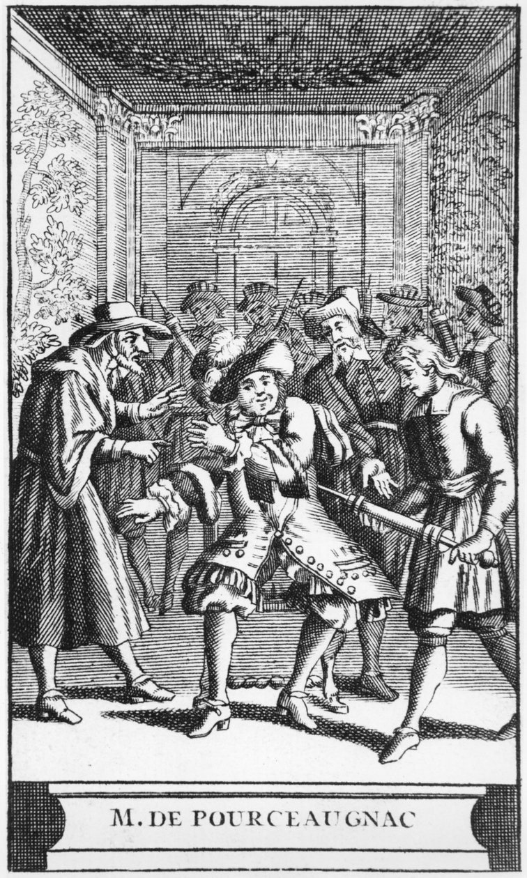 Frontispice ilustrace od Monsieur de Pourceaugnac od Moliere, c.1669 od French School