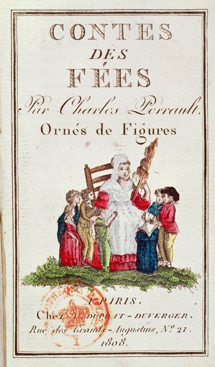 Frontispis k ilustrovanému vydání Contes des Fees od Charlese Perraulta (1628-1703) 1808 od French School