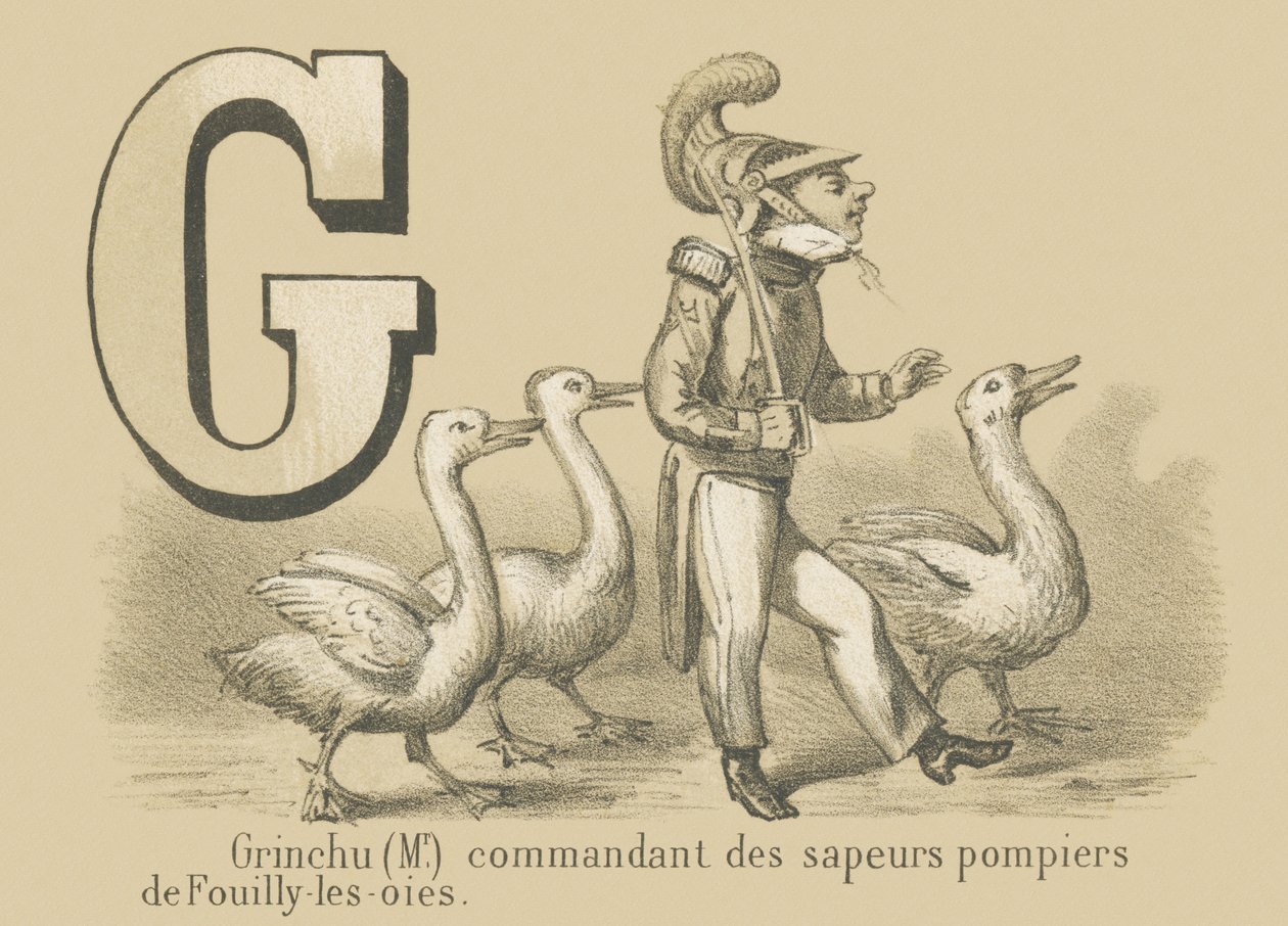 G: Grinchu (pan) velitel hasičského sboru Fouilly-les-Oies od French School