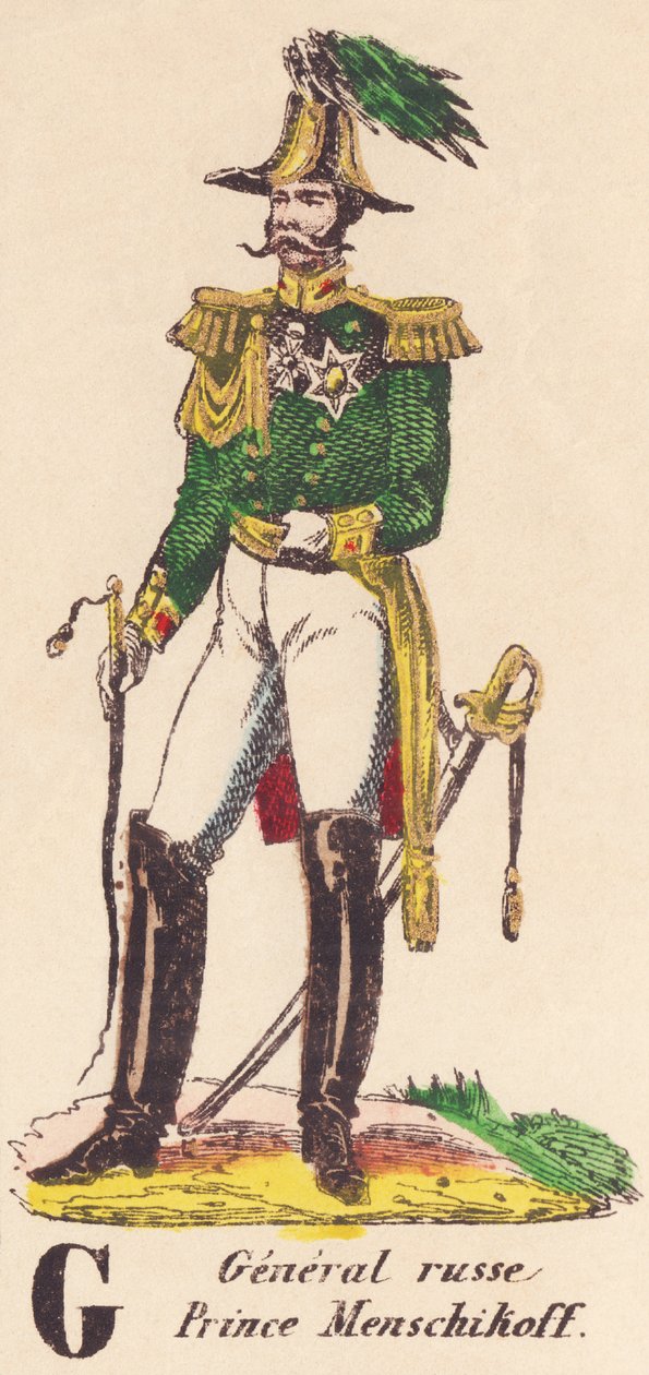 G: ruský generál, princ Menschikoff (1787-1869) od French School