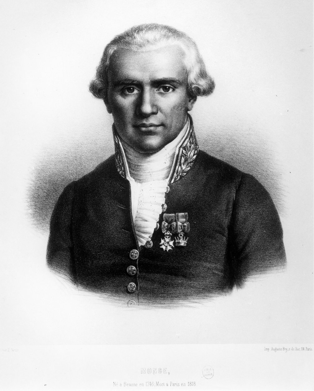 Gaspard Monge (1746-1818) hrabě z Peluse od French School