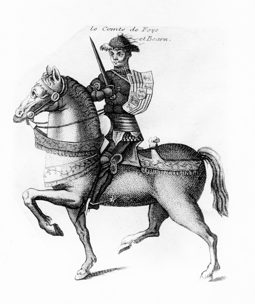 Gaston IV de Foix (rytina) od French School