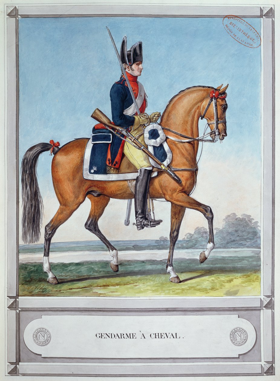 Četník na koni, c. 1812 od French School