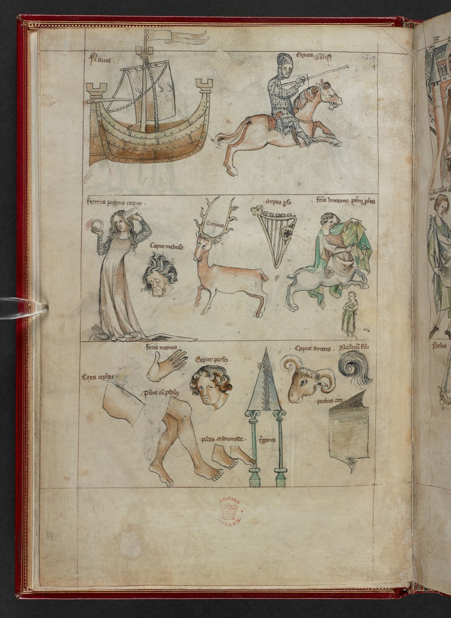 George Fendulus, Kniha astrologie, Sloane MS 3983, f.4v (vellum) od French School